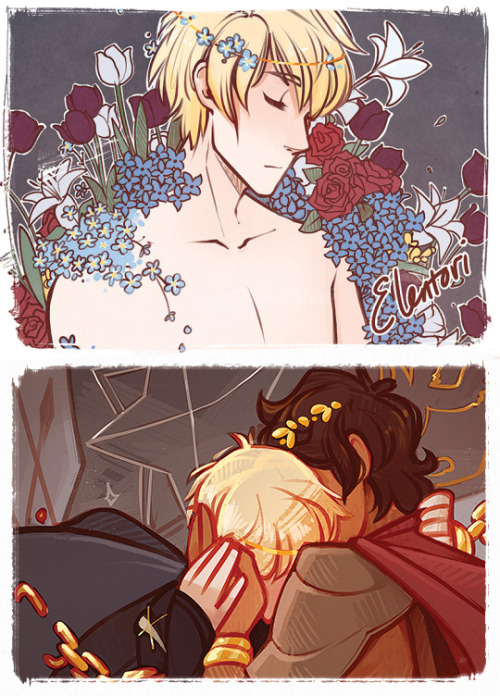 laurents-dress: Preview of the two pieces I did for the @captiveprincezine &lt;3
