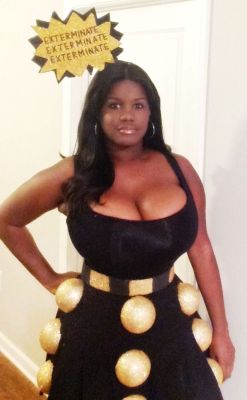 topsiderslife:  Geeezus!  My sonic screwdriver just extended  thevenusnoire:  Just me being a dork taking pictures in my Dalek costume. This is such a fun outfit to wear. I can’t wait to wear it to a convention. Going to start working on my Black Canary