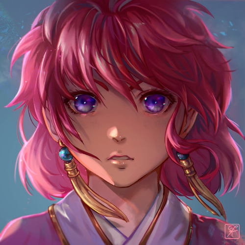 Yona, main heroine of the &ldquo;Yona of the Dawn&rdquo; ( 暁のヨナ ) painted for a friend commission. O