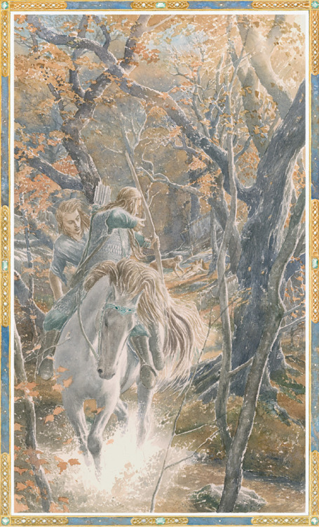 myrkvidrs:Beren & Lúthien illustrations | by Alan Lee Alan Lee is my fave Tolkien illustrator an