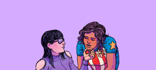 marvelcomicsladies:America Chavez and Kate Bishop in America #6