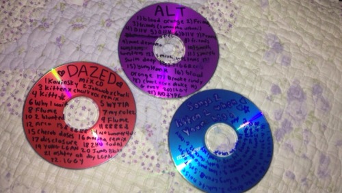 lofycries: my friend from chicago made these mix CDs for me and they’re so good omg smashedxtc