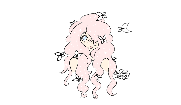 anime-escape:  butterfly girl || please do not remove caption or repost w/o permission