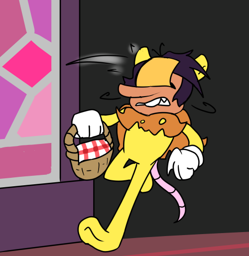 Throws A Kraft Single At The Rat