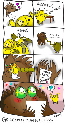 grackken:  grackken:  ♥♥♥ lil comic I made for @lord-of-dinosaurs today ♥♥♥  ☆MAGICAL☆GIRL☆MALPHITE☆ 