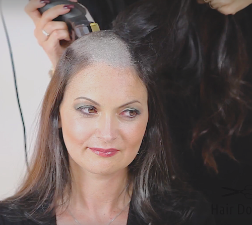 hair-anon:- HairDownRemoving a brunette’s long, pretty hair. “Becoming a slave at your a