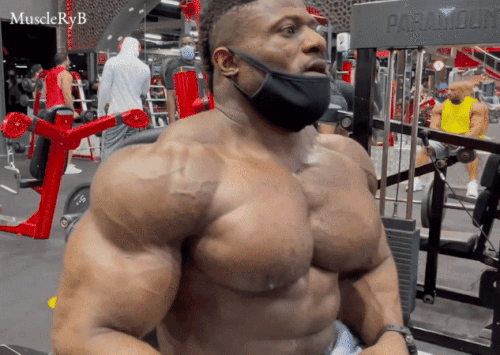 muscleryb:Andrew Jacker hard chest pump Andrew Chinedu