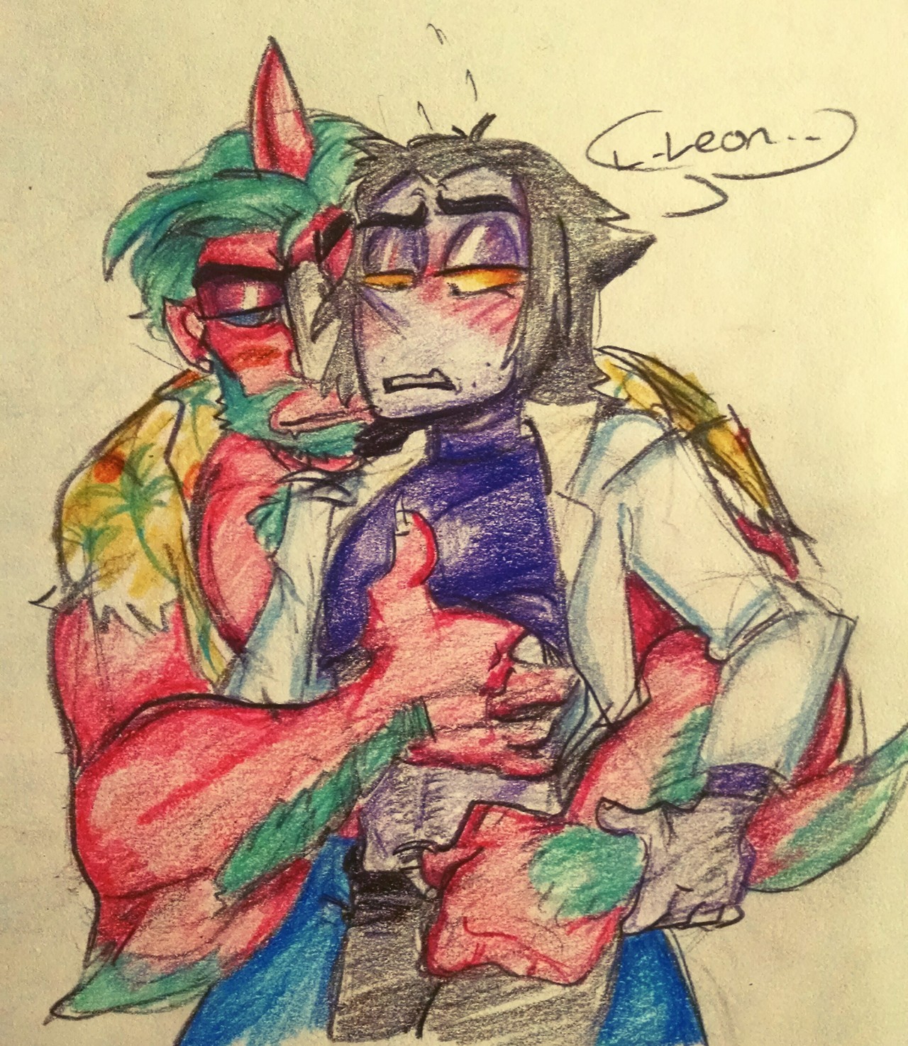 notsafeforroskii:  Fun time with Leon!
