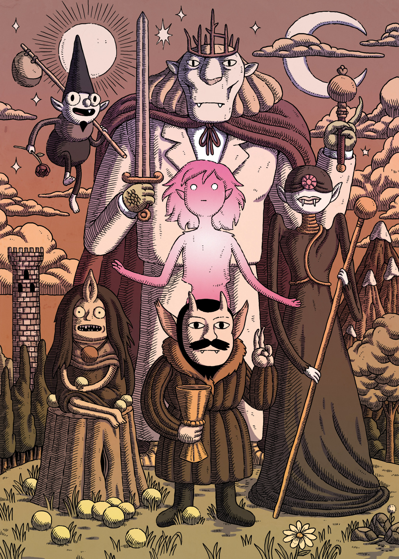 Adventure Time: Complete Collection DVD set illustrations by BG designer Matt Houston