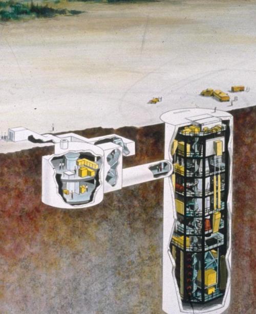 magicalandsomeweirdhometours:Old missile silo’s go deep into the ground, but sometimes people buy th