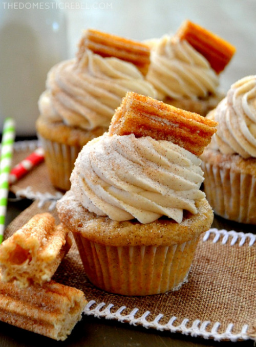 sweetoothgirl - Churro Cupcakes