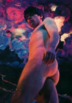 boristea-spills-it:  neon lights   Bobby Kendall for Pink Narcissus (1971) ~ dir James Bidgood 