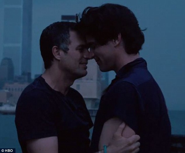 wicked-sugar:  Ned (Mark Ruffalo) and Felix (Matt Bomer), The Normal Heart. This
