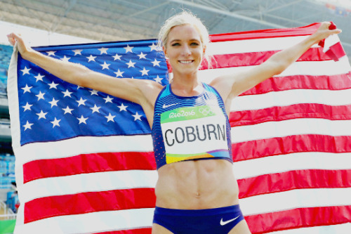 sidmalkin:Emma Coburn of the United States breaks her own American record and wins bronze in the Wom