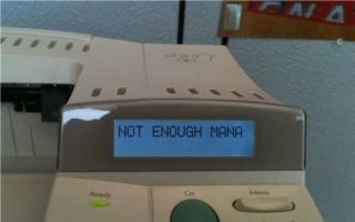 ellyjstahl:  Hacked printer error messages
