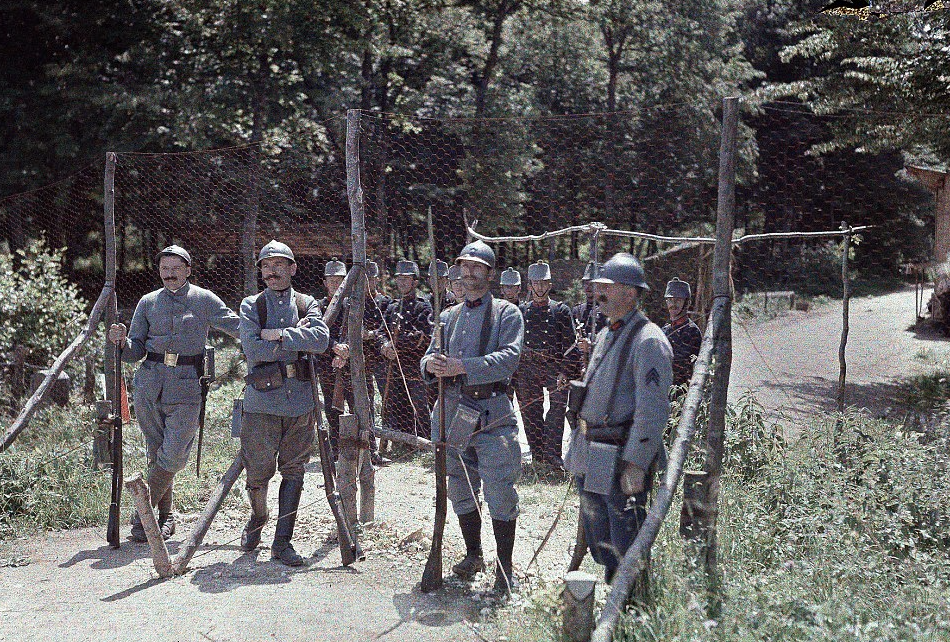 Dying Splendor of the Old World — At the Franco-Swiss border. June 19, 1917.