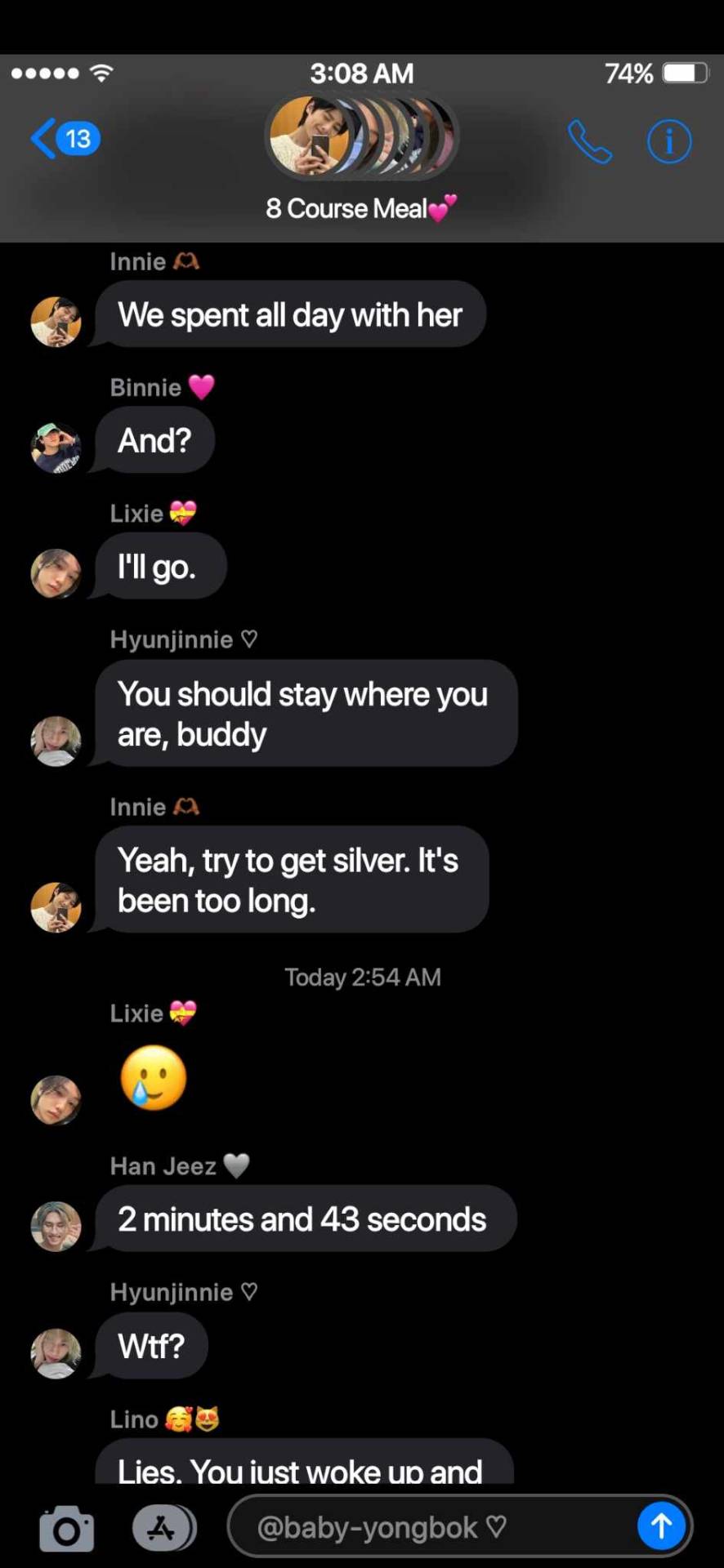 Poly SKZ!Fake Texts - Texting The Group Chat To Ask For "help"