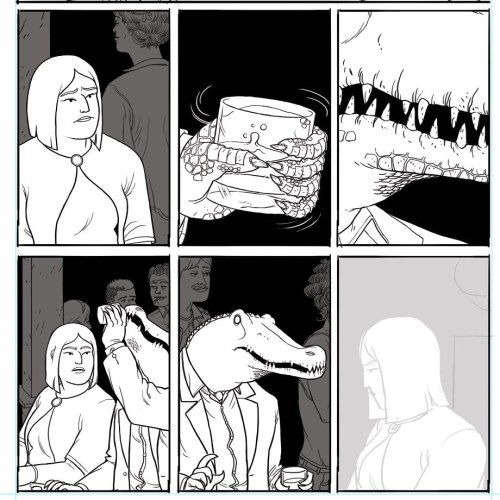 Last Few Panels From A Currently Developing Page- Where In An Important Monologue Takes Place.