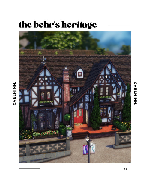 the behr’s heritage. a residential lot by caelhinncandy and yuki inherited this tudor house from the