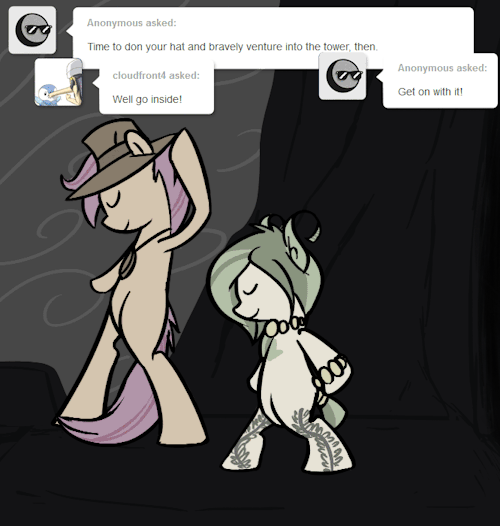 scootalootheadventurer:  You moonwalk your way inside the Tower.  >w<!