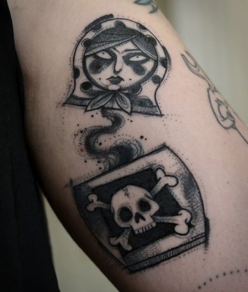 Little matryoshka for Dahlia ☠ #tattoo #tattoied...