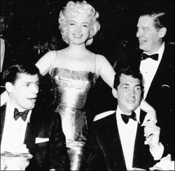 theniftyfifties:  Marilyn Monroe, Jerry Lewis, Dean Martin, and Milton Berle 