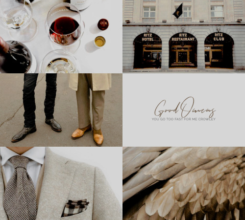 littlemissdracula: otp aesthetics: aziraphale and crowley aka ineffable husbands you don’t hav