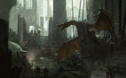 fantasy-art-engine:  Dragon Illustrations by Xue Xiaobing