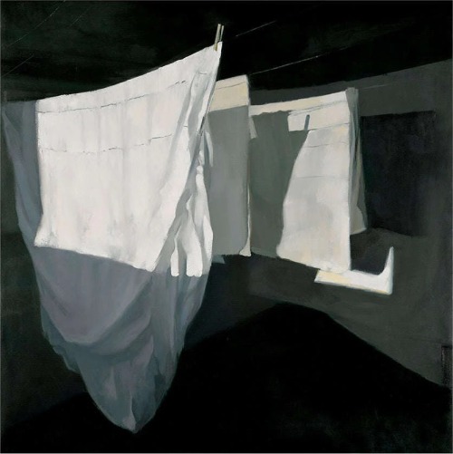 huariqueje:  Own Time  -  Gustav Sundin, 2019Swedish, b. 1982  -Oil on canvas ,  45 x 45 cm.