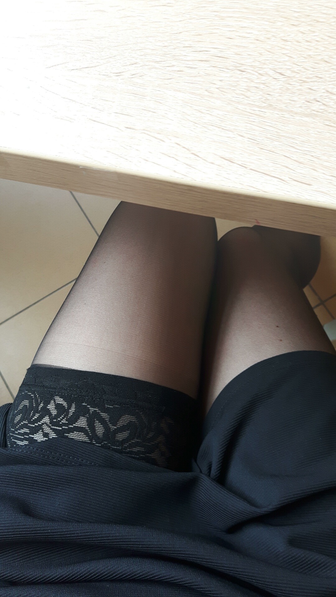 shutupandloveiq:Today I was at school in my new dress… Of course underneath I had