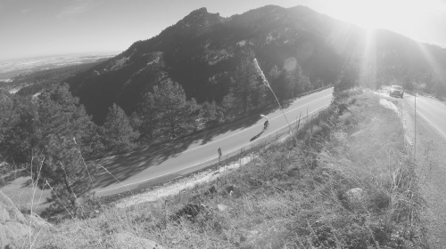 Flagstaff mountain in early January.