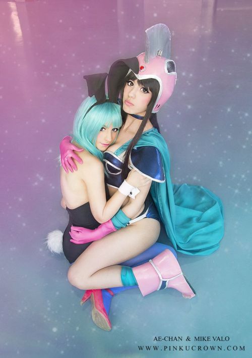 Part 3 of various girls cosplaying as Bunny Girl Bulma.