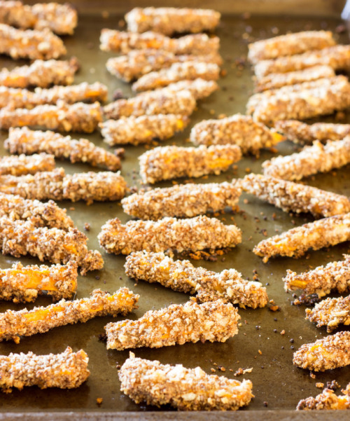 Pecan crusted sweet potato fries 