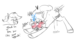 nsfwtrashcanandotherjunk:  stuff i did with watsa!  featuring his oc Jade   RIP Parch’s vagina. Never forget *sheds tear* 