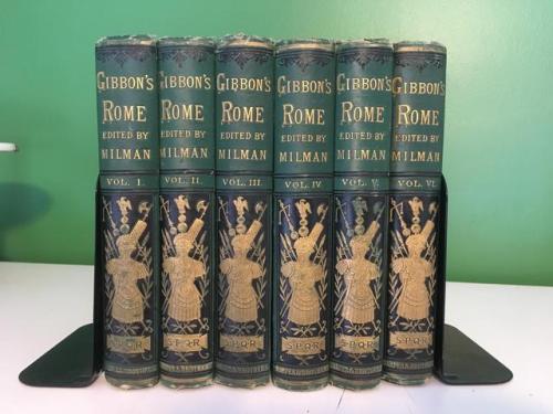1883 “The Decline & Fall of the Roman Empire” by Edward Gibbon, complete in 6 volume