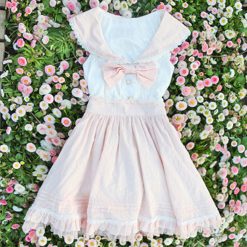 Sweet Pink Sailor Dress (free shipping)  |  Use code “himicandy5“ for 5% off !