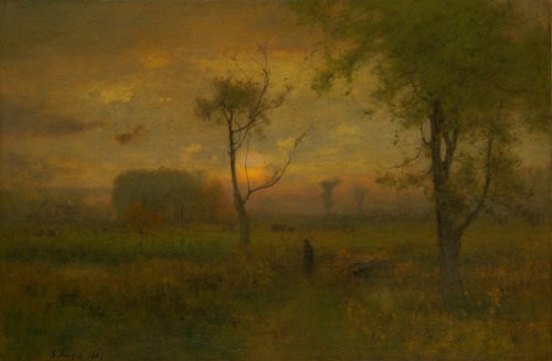 George Inness (1825–1894, United States)Nocturnes and twilightsInness was an American landscape pain