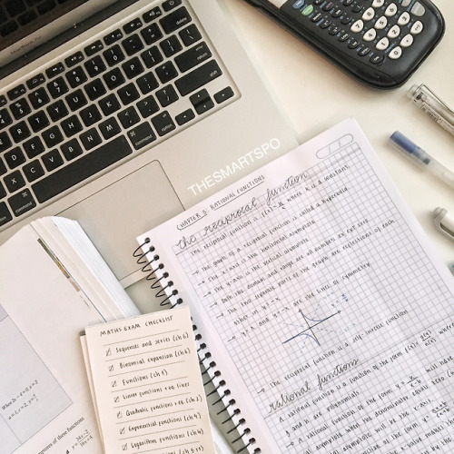 smartspo:today’s maths revision set up studygram