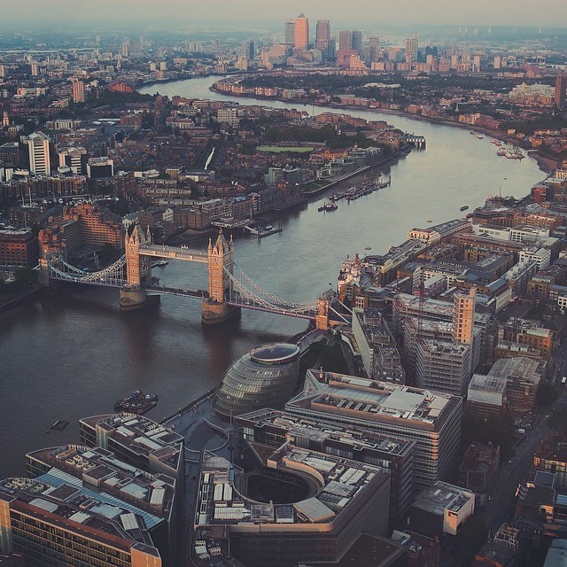 mrbenbrown:  The view from The Shard. I love London! Tomorrow’s vlog is going to