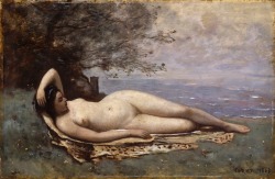 artbeautypaintings:  Bacchante by the sea