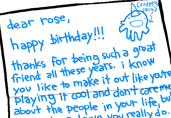 today-in-homestuck:Today is Rose Lalonde’s birthday! [12/04/1995]