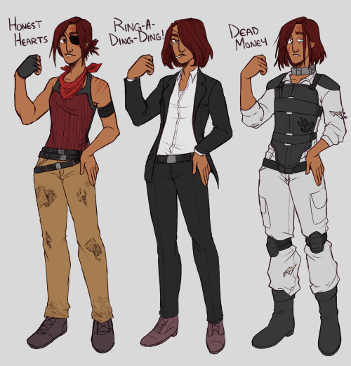 disappeareddraws:been trying to replay fnv lately and fell in love with my courier again so i decide