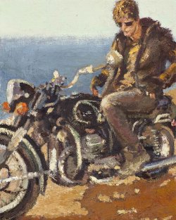 ydrorh:  Motorcycle, 2010, Oil on canvas,