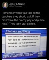 korra-of-the-watertribe:kimberly-wexler:#you have kids coughing covid into teachers’ faces bc parents protested mask mandates and refuse to vaccinate their kids#then you accuse teachers of indoctrinating children because they might mention that