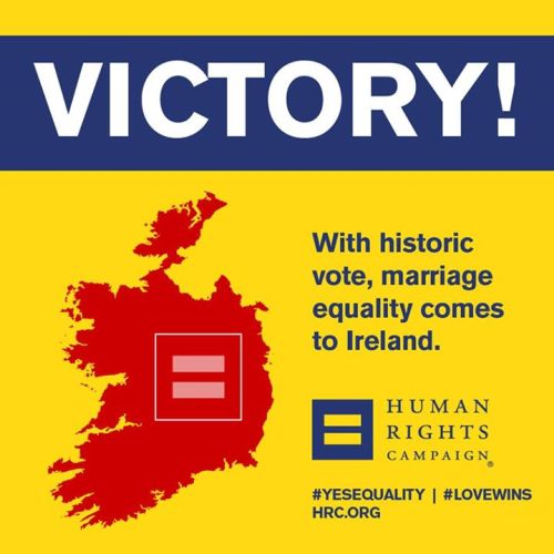 BREAKING: Historic Victory for Marriage Equality in Ireland #LoveWins#EqualityForward #marref http:/