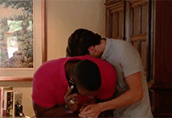 andreapoli:  Michael Sam after receiving a phone call that he had been drafted. 