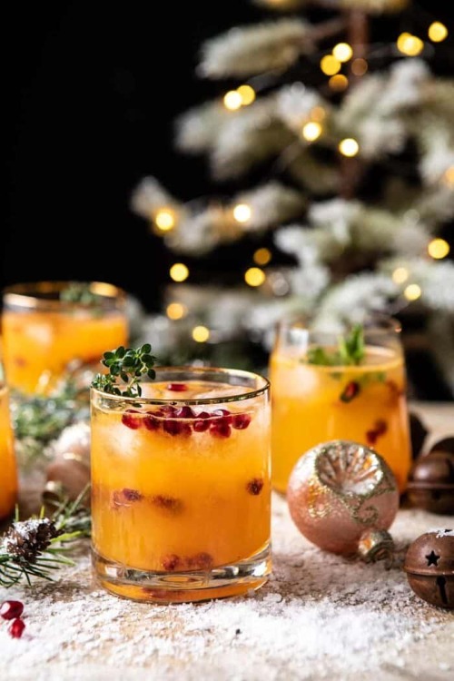  Holly Jolly Christmas Citrus Cocktail !(Makes One drink) Ingredients:2 ounces vodka½ ounce S