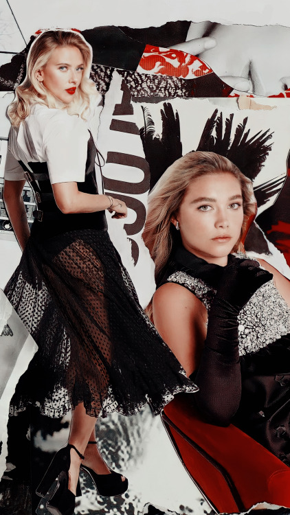 Florence Pugh (and Scarlett Johansson) - marie claire photoshoot {lockscreens} ✨— If you use, 