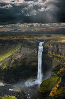 bonitavista:  Háifoss Waterfall, Icelandphoto via tansu