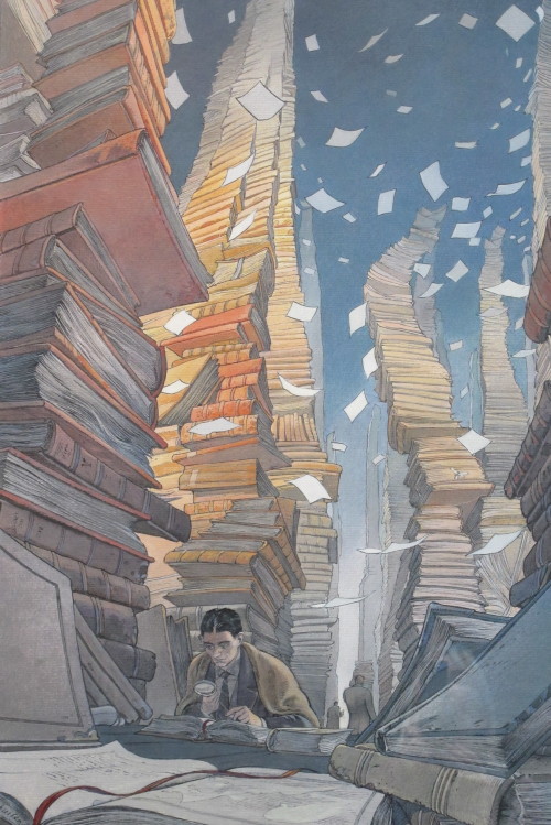 franzkavkas: “The Suffering of the Young Kafka” by François Schuiten